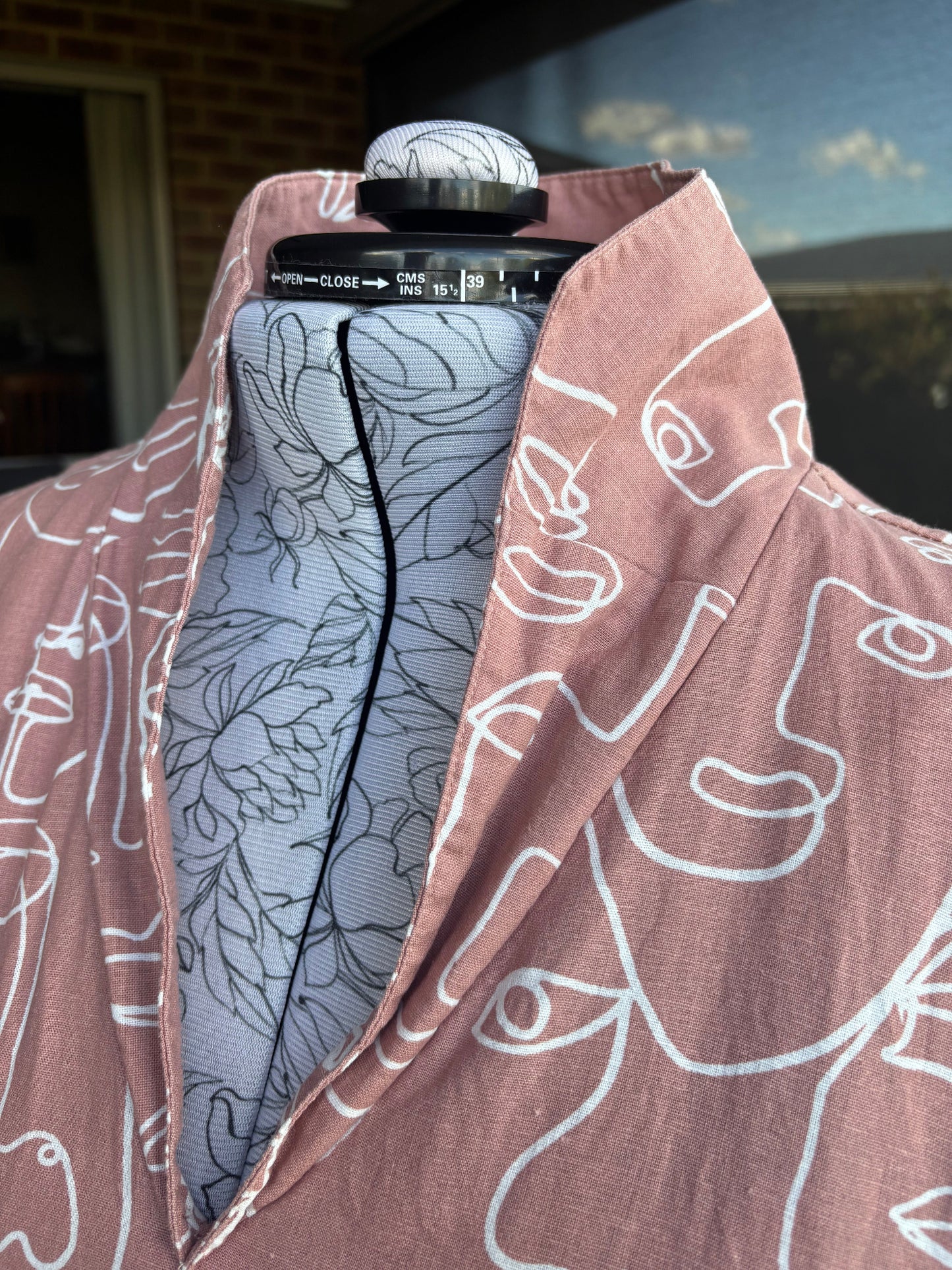 Drapey Dress with Collar, Sample