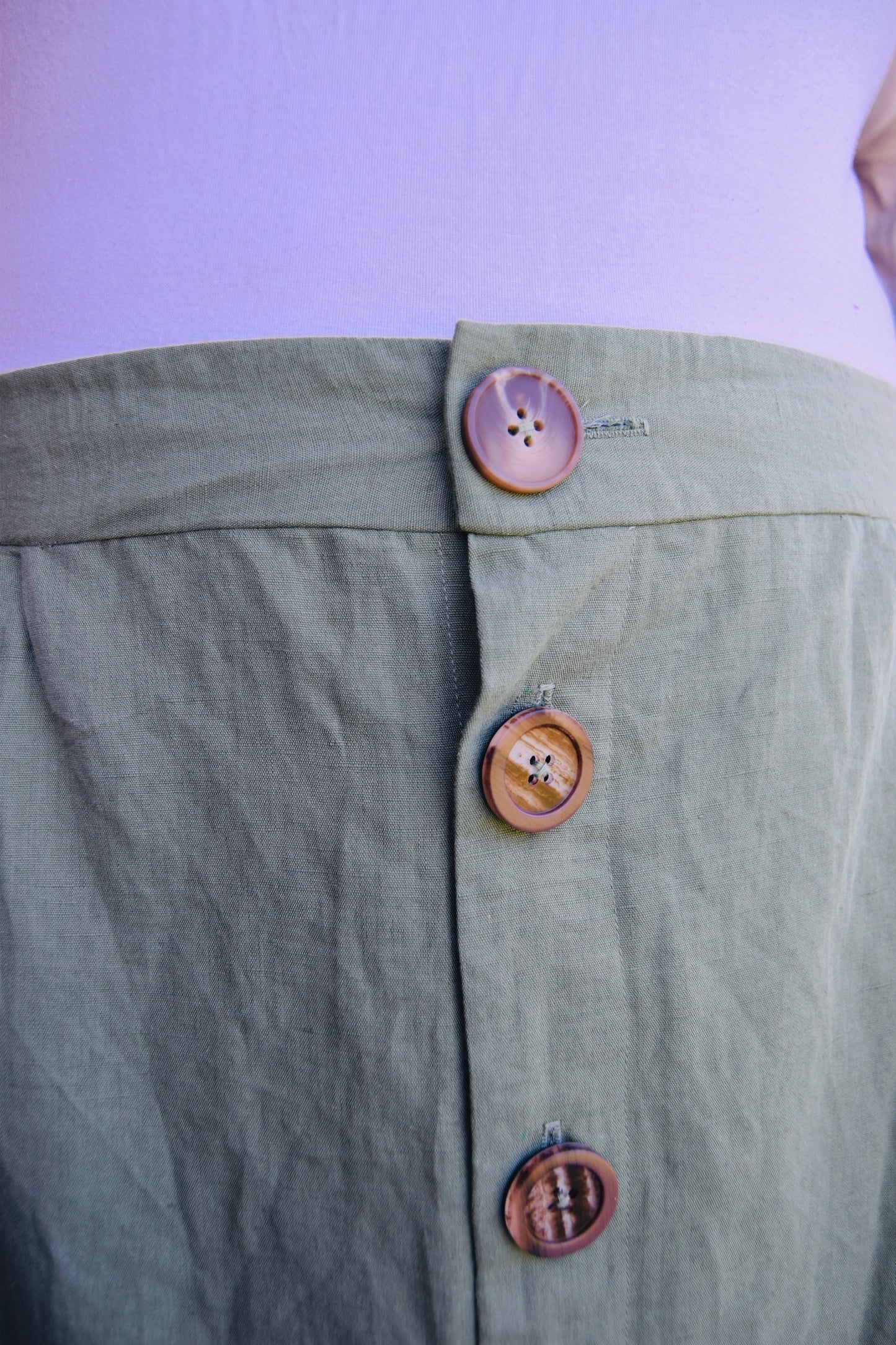 IN STOCK Button-Through Skirt Sample