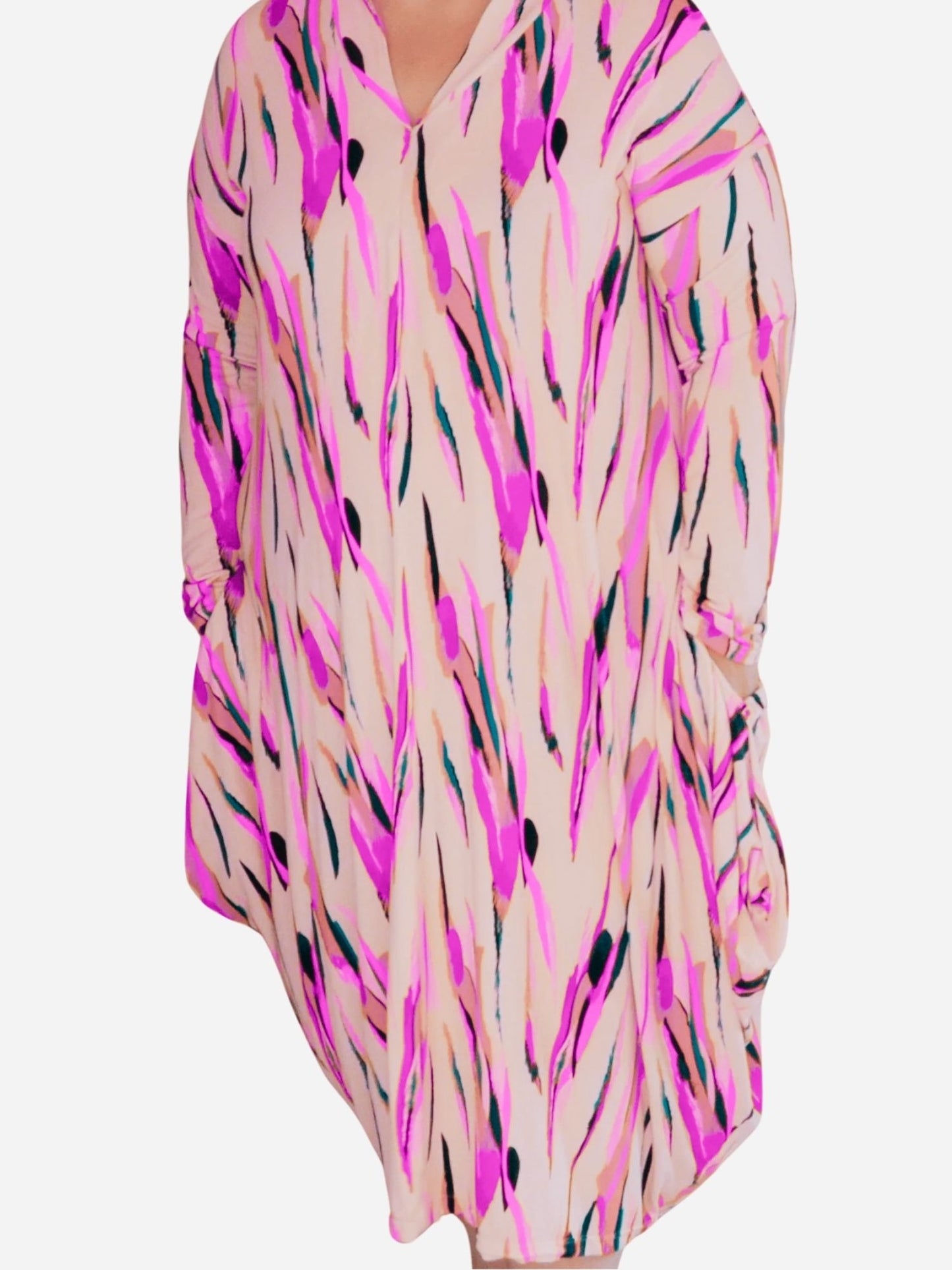 Drapey Dress with Collar