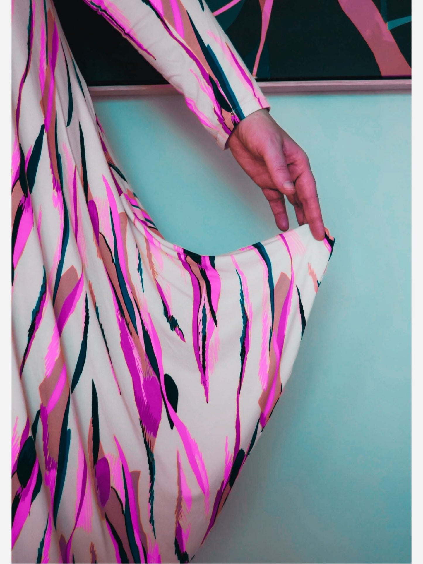 Drapey Dress with Collar